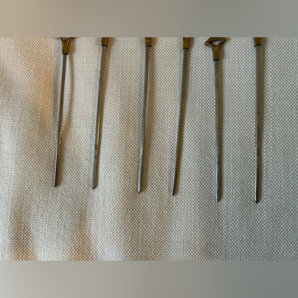 WILLIAMS SONOMA Vintage Brass Animal Skewers, Set 6 - Picture 5 of 8